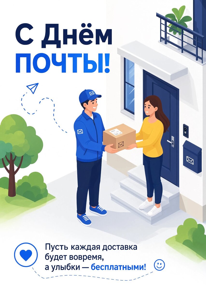 открытка с Днем Почты-31