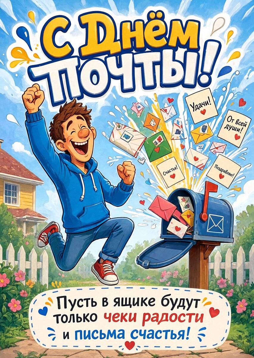открытка с Днем Почты-8