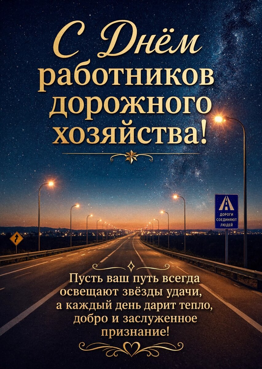 открытка с Днем Работника Дорожного Хозяйства-24