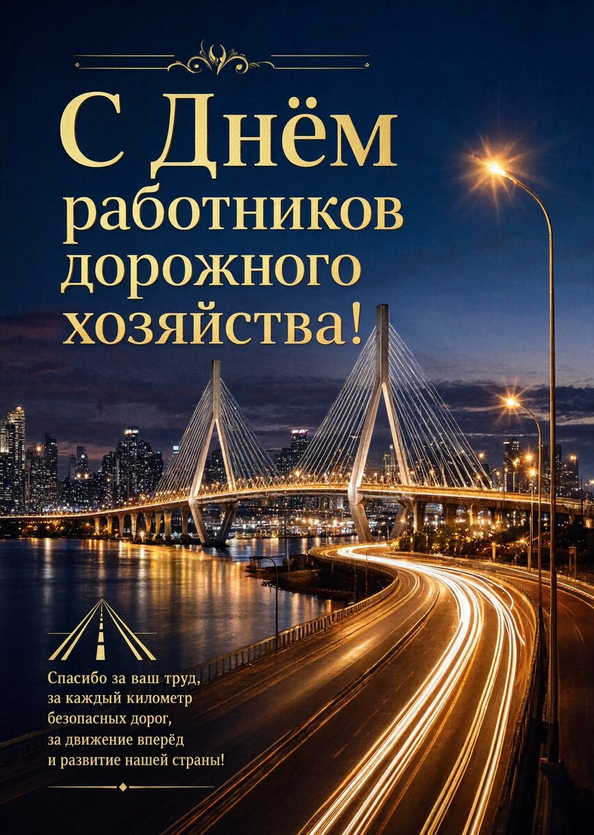 открытка с Днем Работника Дорожного Хозяйства-28