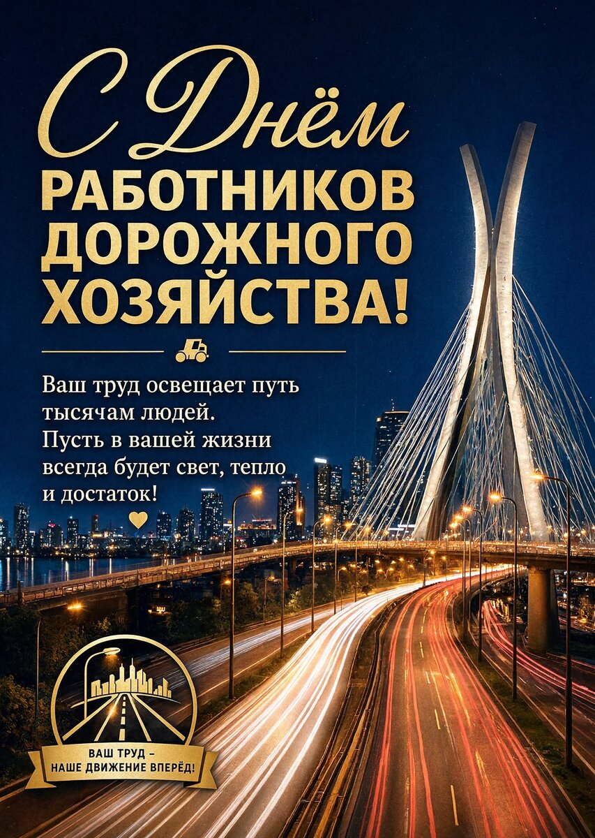 открытка с Днем Работника Дорожного Хозяйства-29