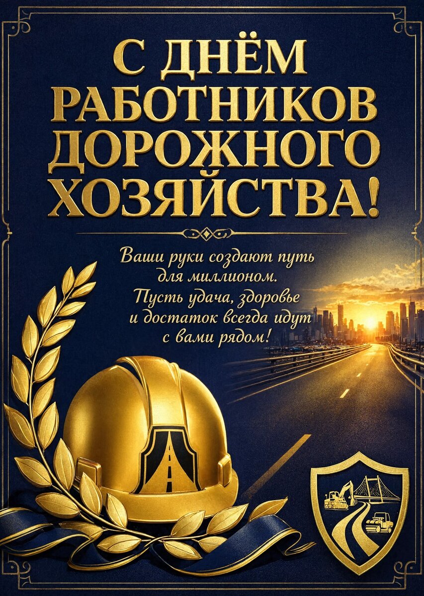 открытка с Днем Работника Дорожного Хозяйства-6