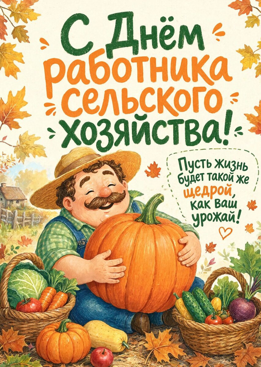 открытка с Днем Работника Сельского Хозяйства-18