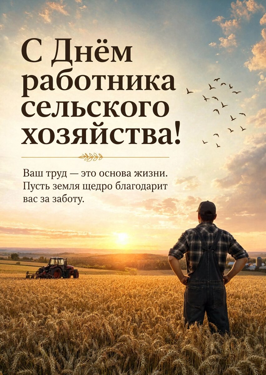 открытка с Днем Работника Сельского Хозяйства-20