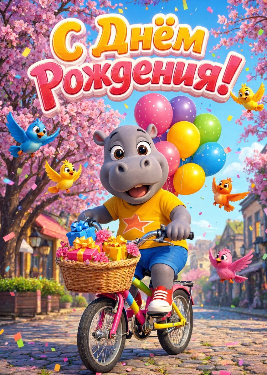Открытка "С днём рождения" #114