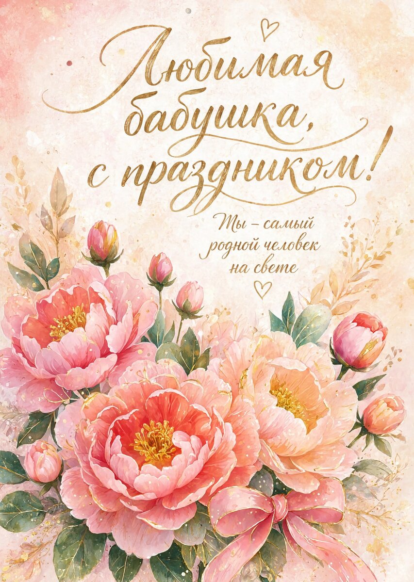 Открытка "С днем рождения бабушка #113