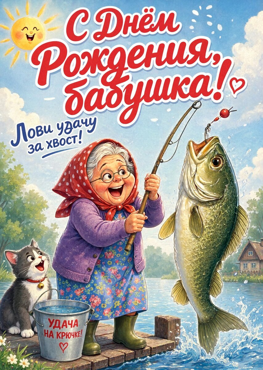 Открытка "С днем рождения бабушка #114