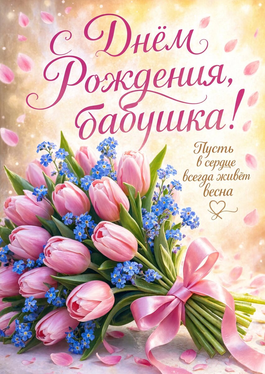 Открытка "С днем рождения бабушка #116