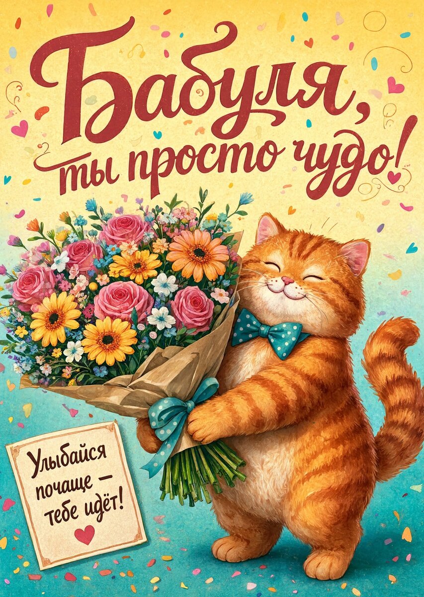 Открытка "С днем рождения бабушка #14