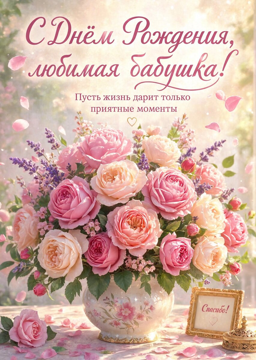 Открытка "С днем рождения бабушка #18