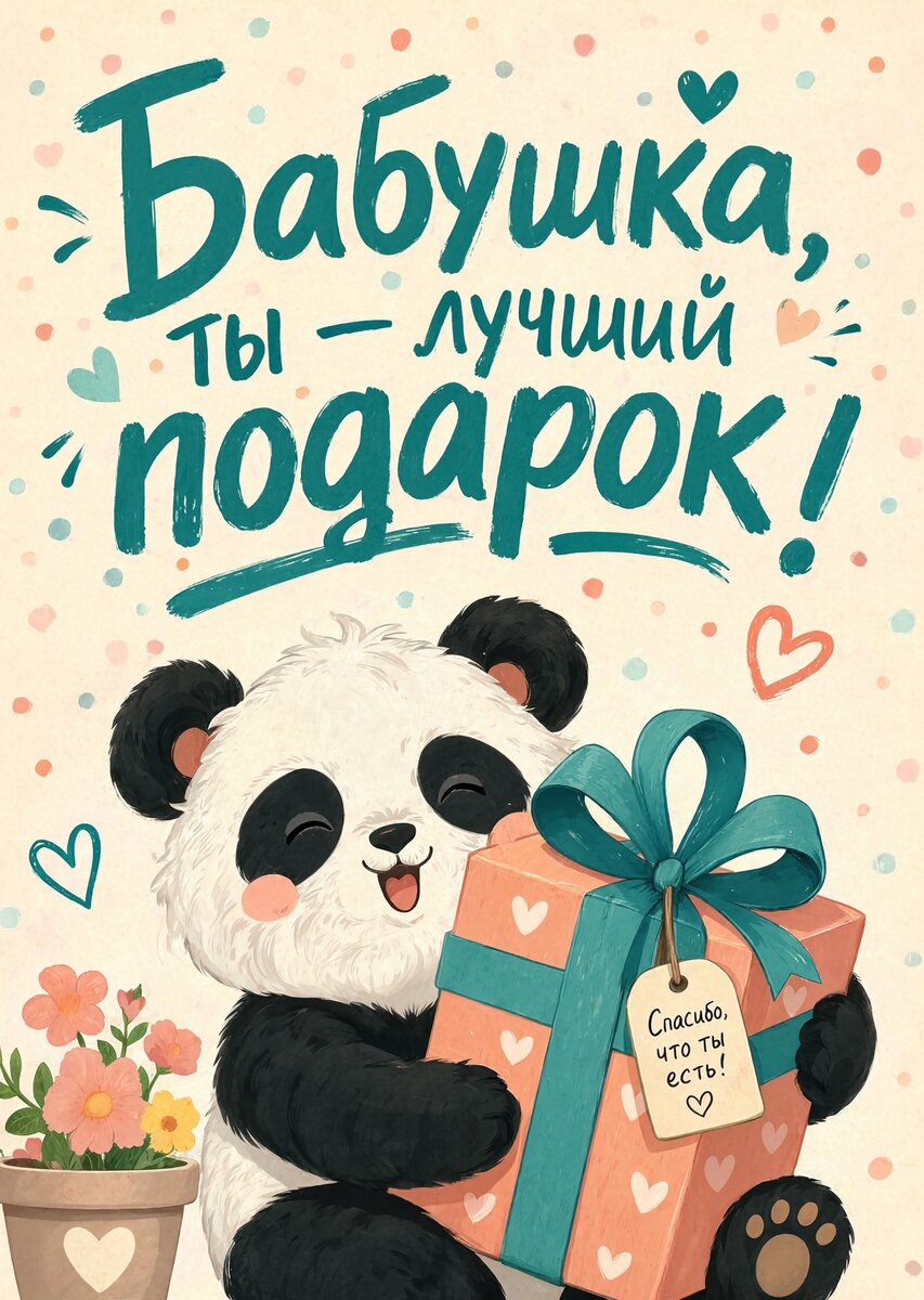 Открытка "С днем рождения бабушка #38