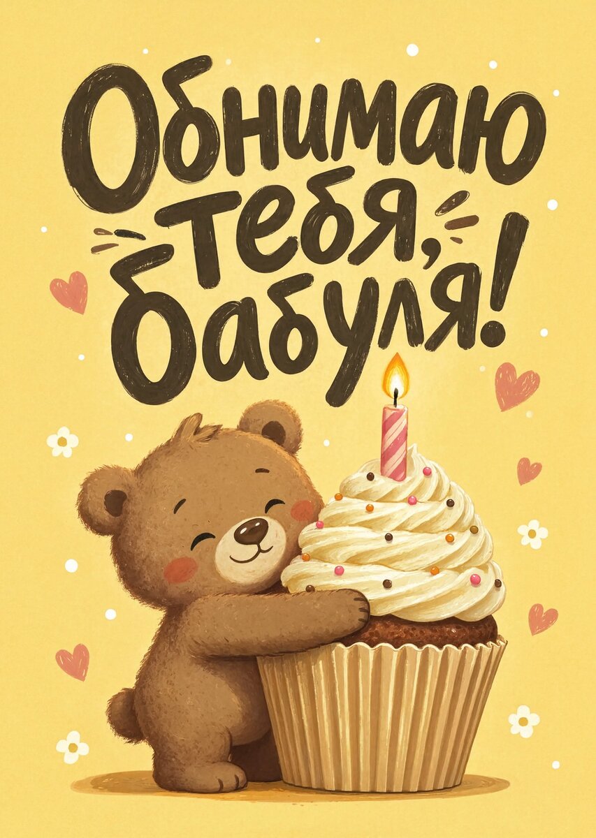 Открытка "С днем рождения бабушка #52