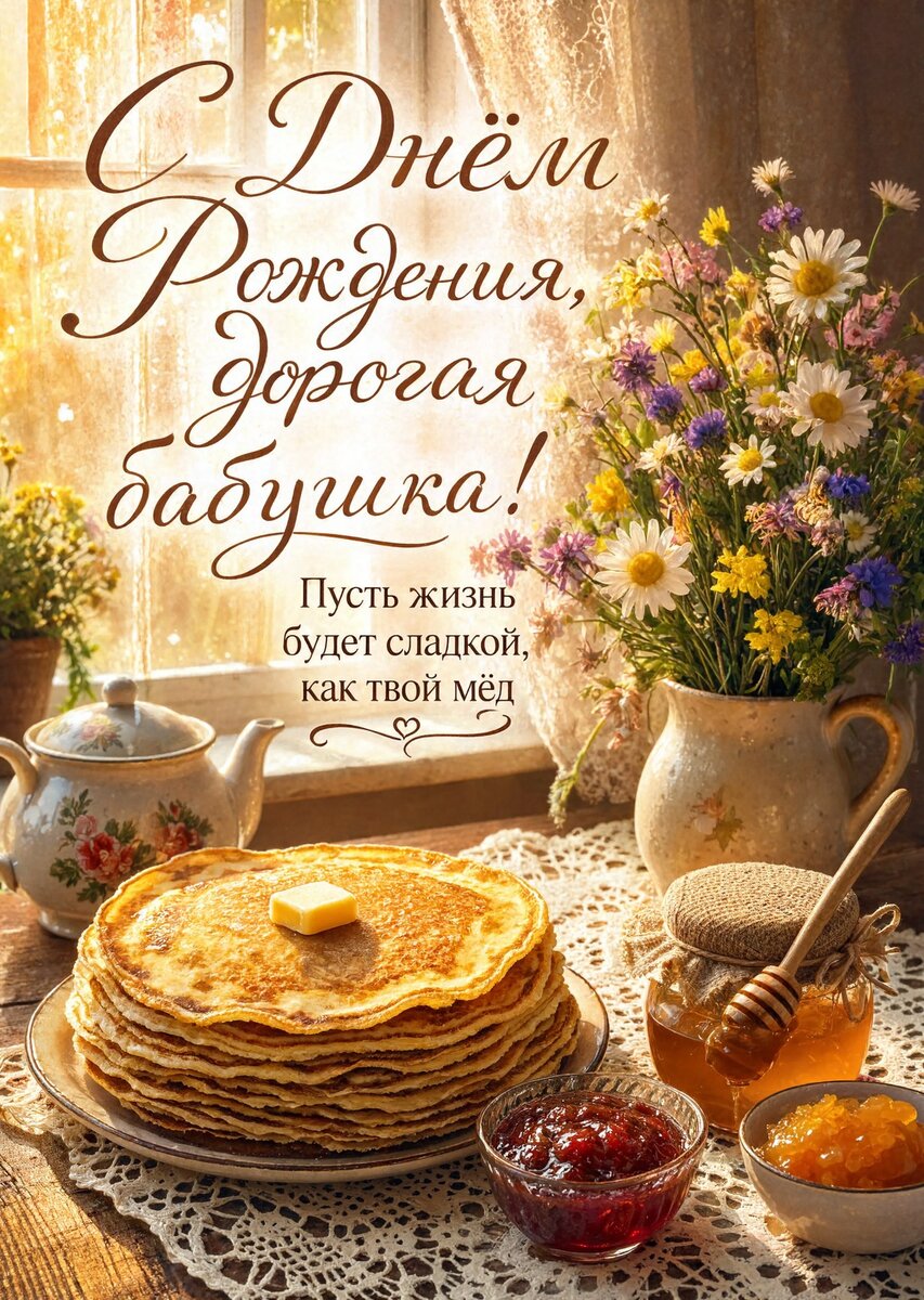 Открытка "С днем рождения бабушка #67