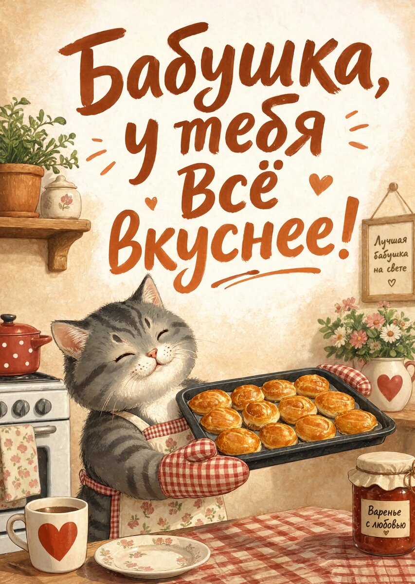 Открытка "С днем рождения бабушка #70
