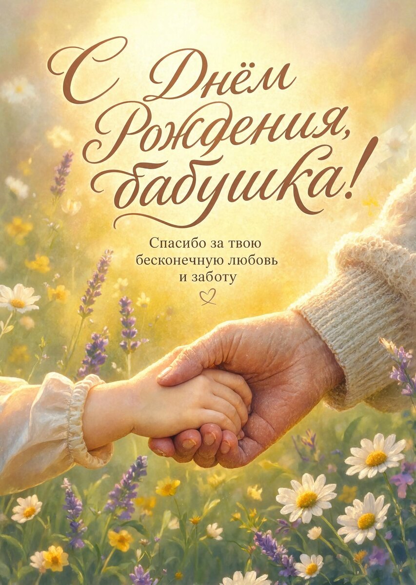 Открытка "С днем рождения бабушка #76