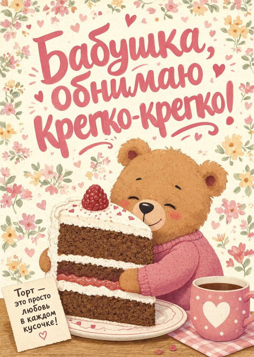 Открытка "С днем рождения бабушка #79