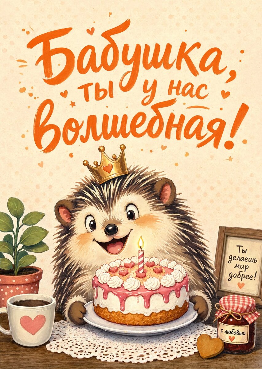 Открытка "С днем рождения бабушка #85