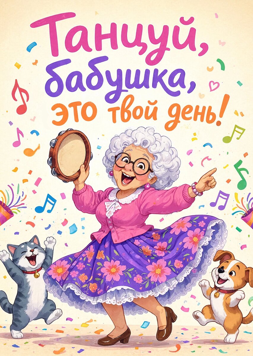 Открытка "С днем рождения бабушка #89
