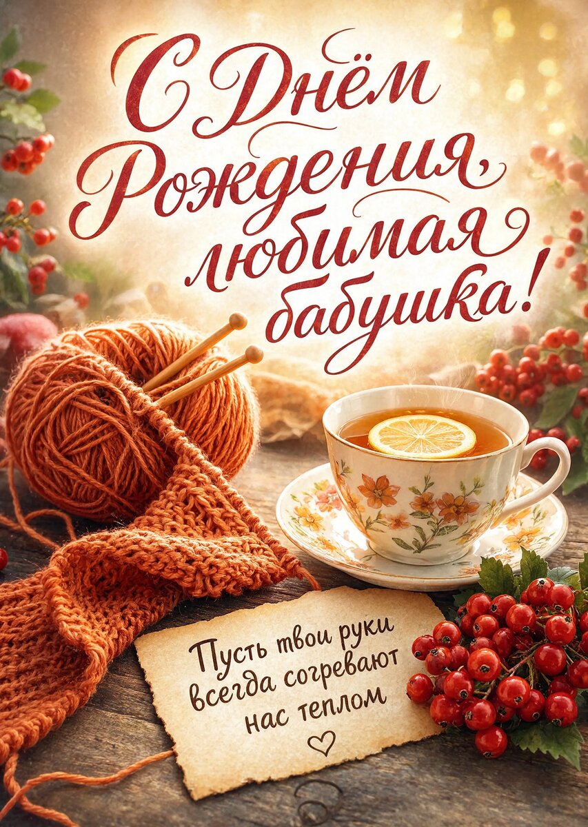 Открытка "С днем рождения бабушка #91