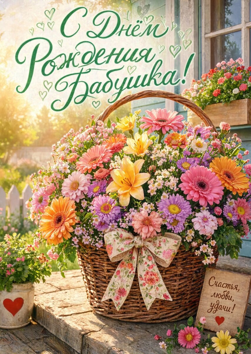 Открытка "С днем рождения бабушка #94