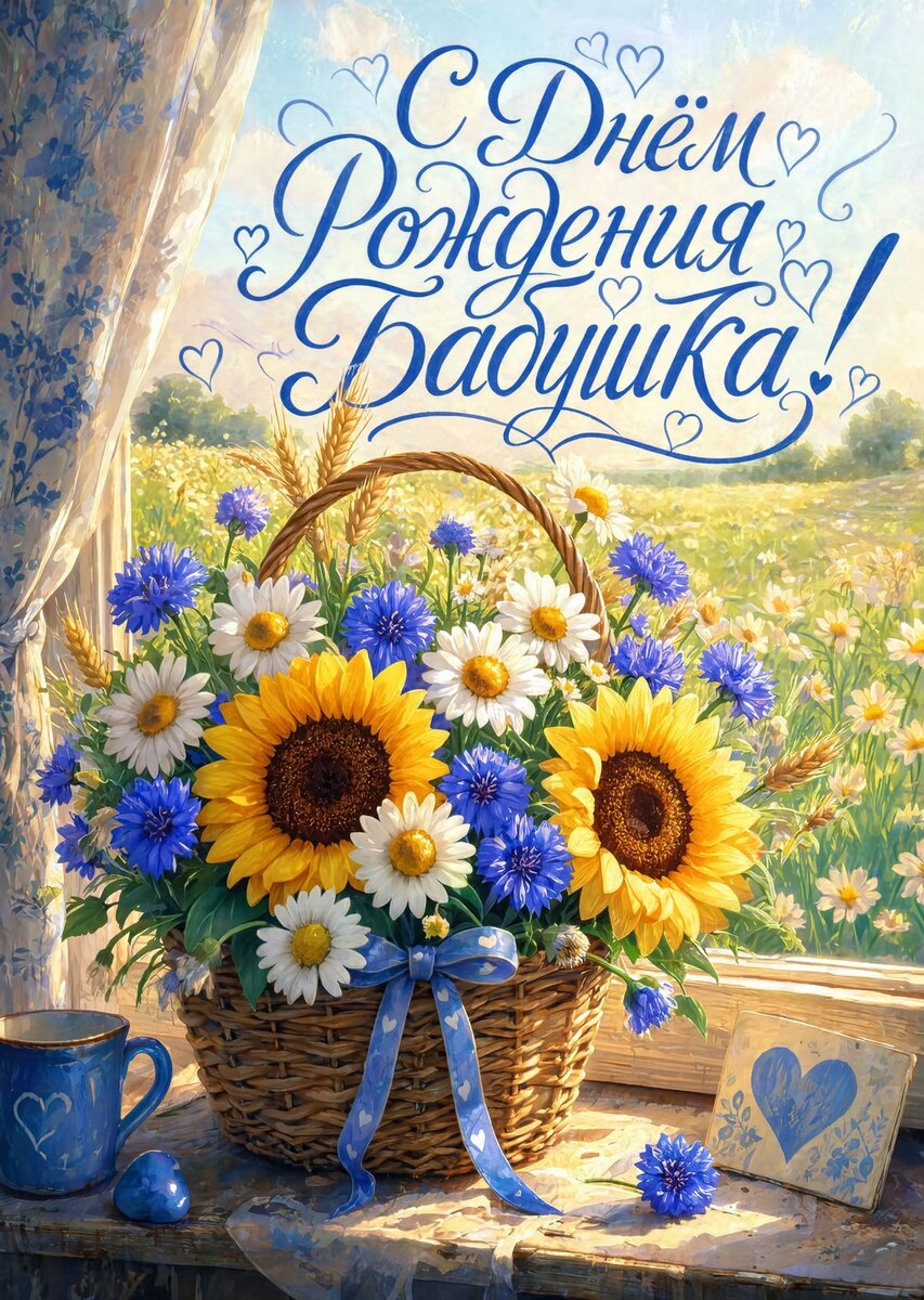 Открытка "С днем рождения бабушка #97