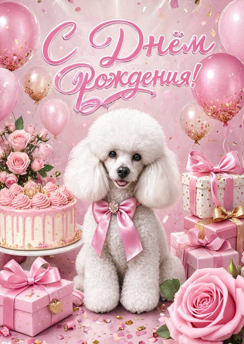 Открытка С Днём Рождения Девочке #114