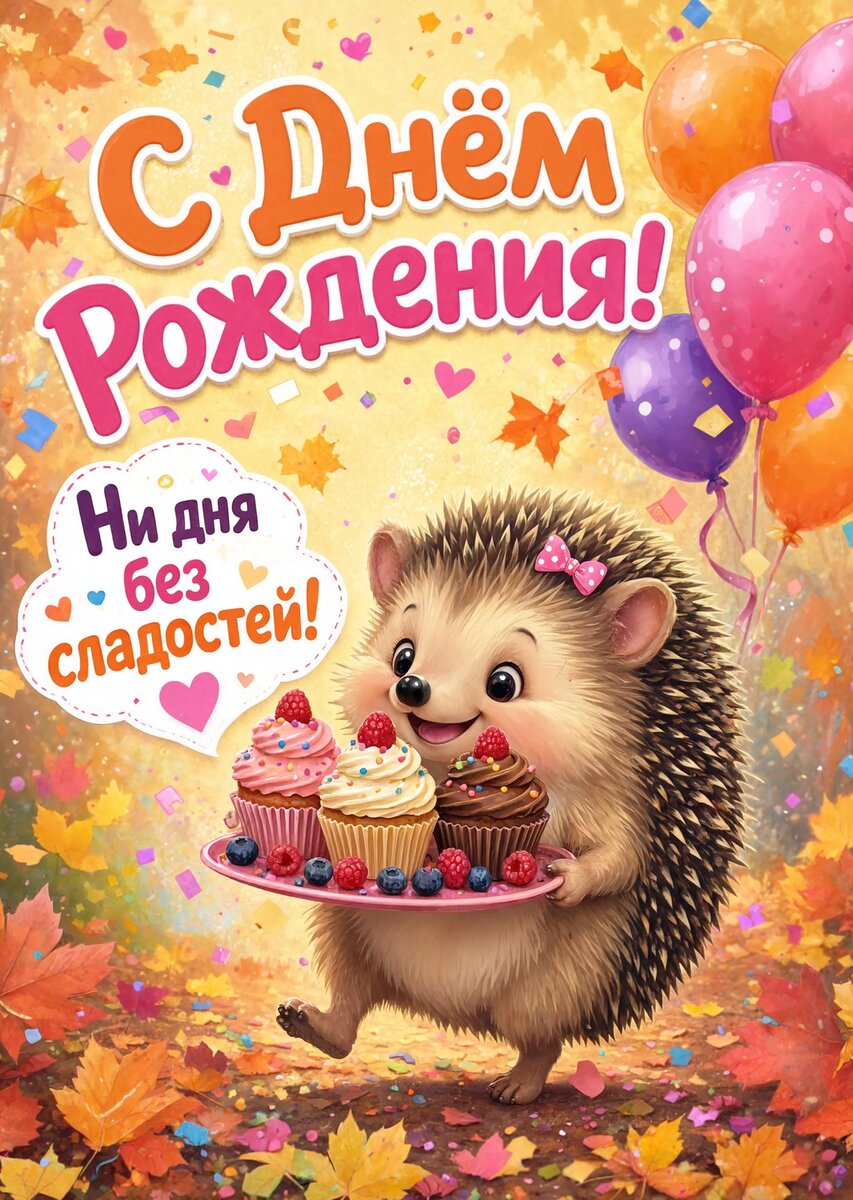 Открытка С Днём Рождения Девочке #120