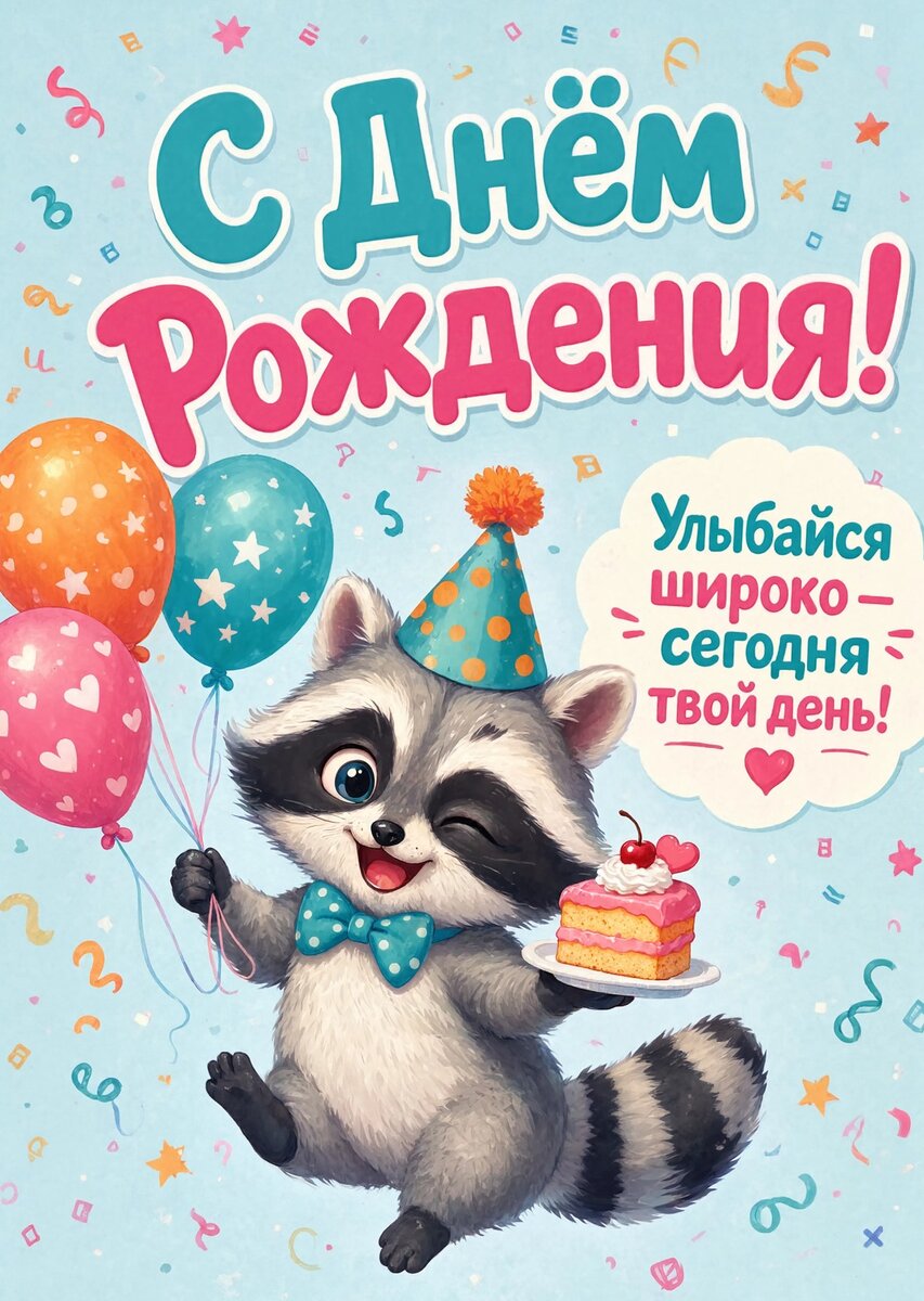 Открытка С Днём Рождения Девочке #122