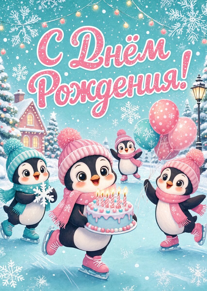 Открытка С Днём Рождения Девочке #133