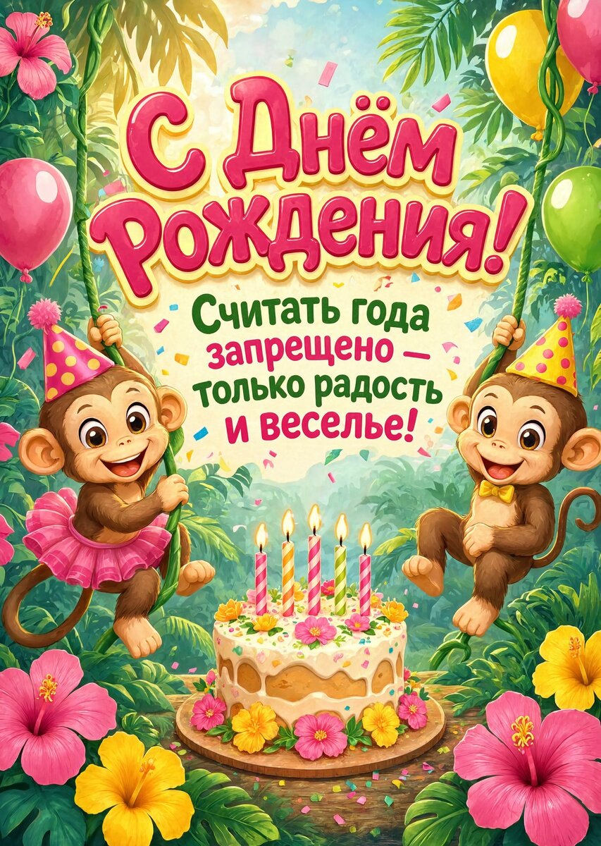 Открытка С Днём Рождения Девочке #140