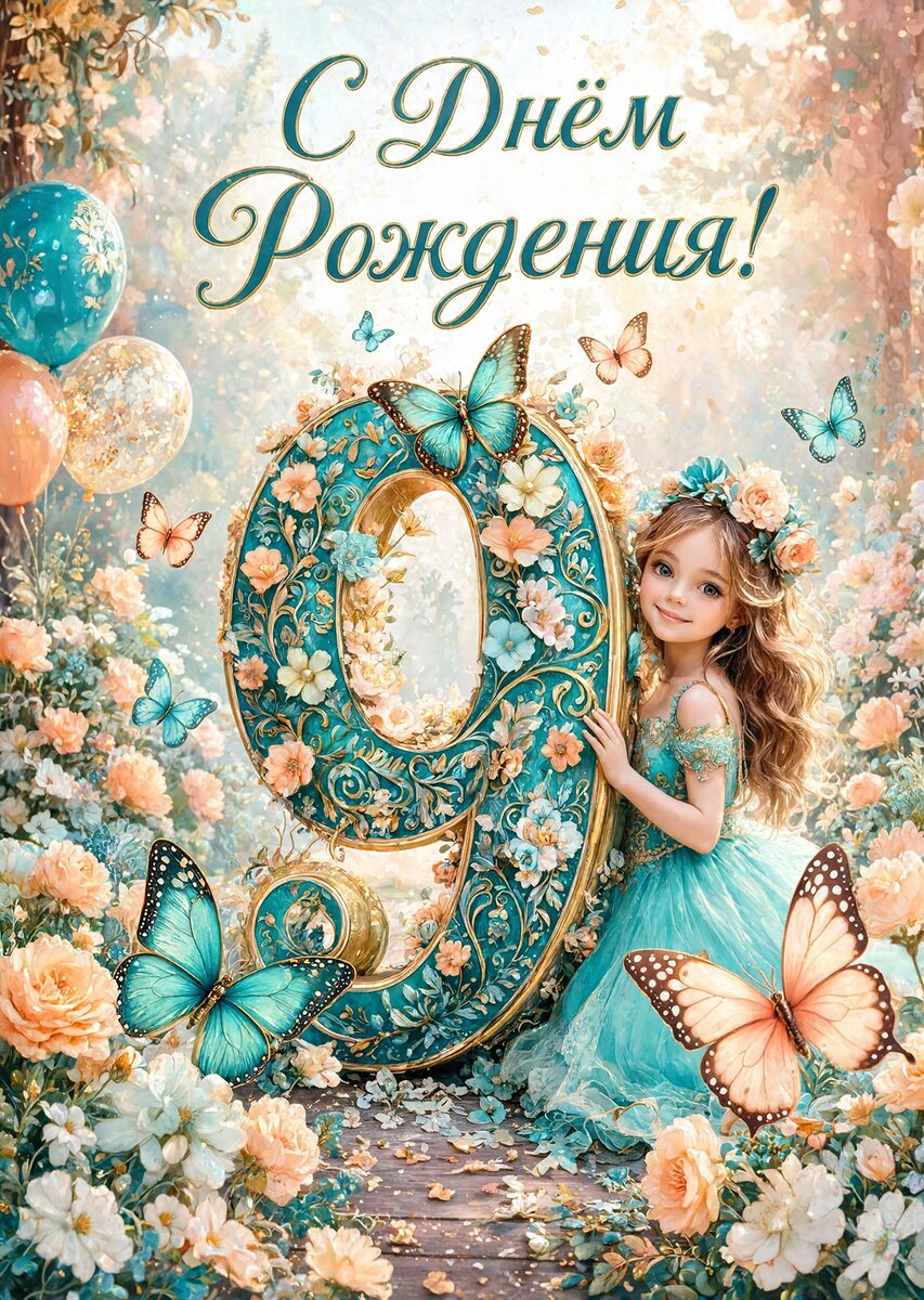 Открытка С Днём Рождения Девочке #148