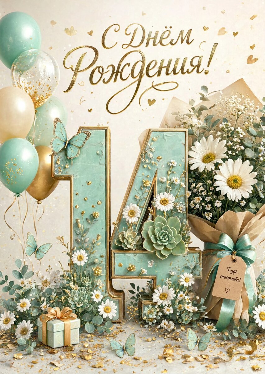 Открытка С Днём Рождения Девочке #18