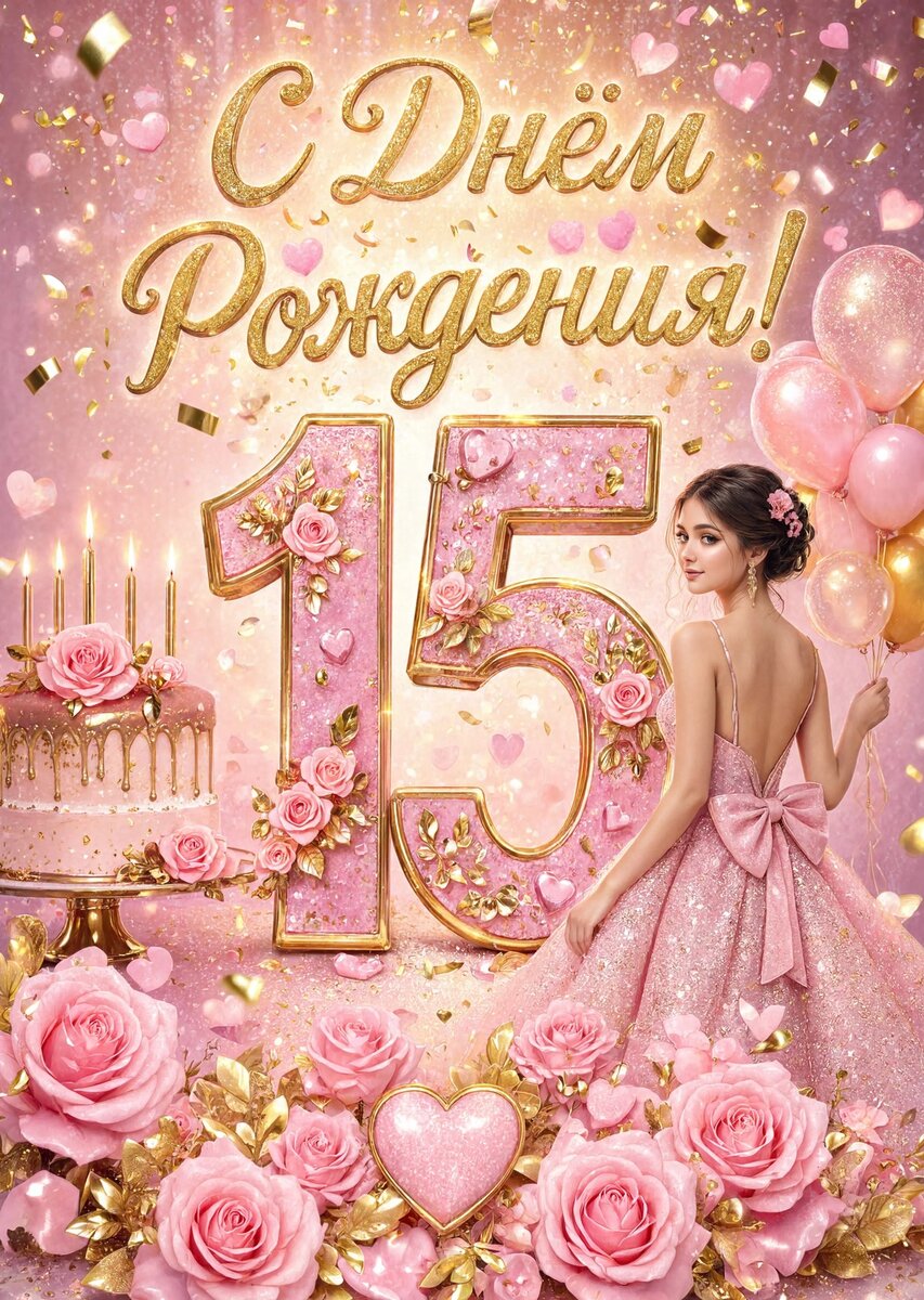 Открытка С Днём Рождения Девочке #19