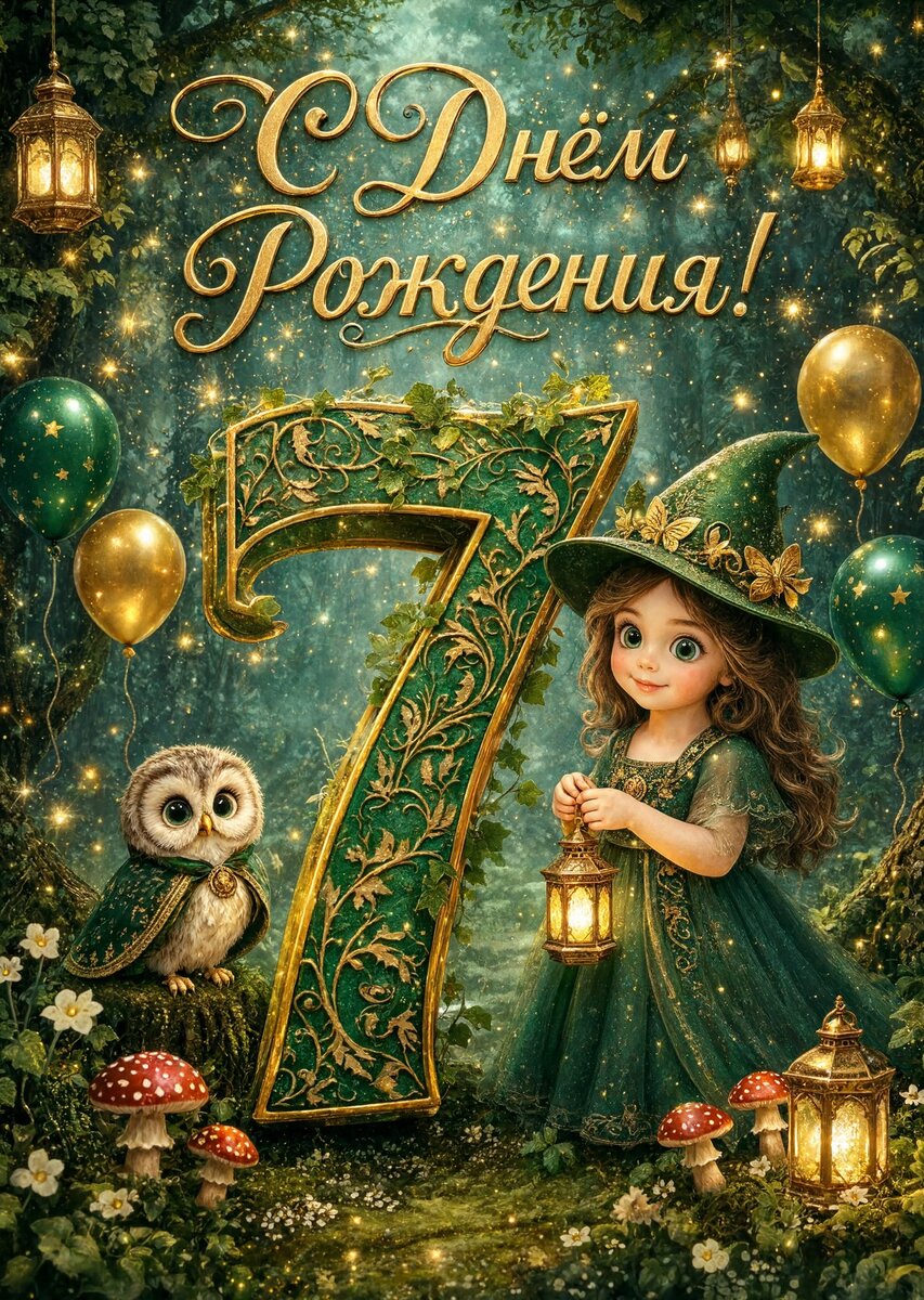 Открытка С Днём Рождения Девочке #33