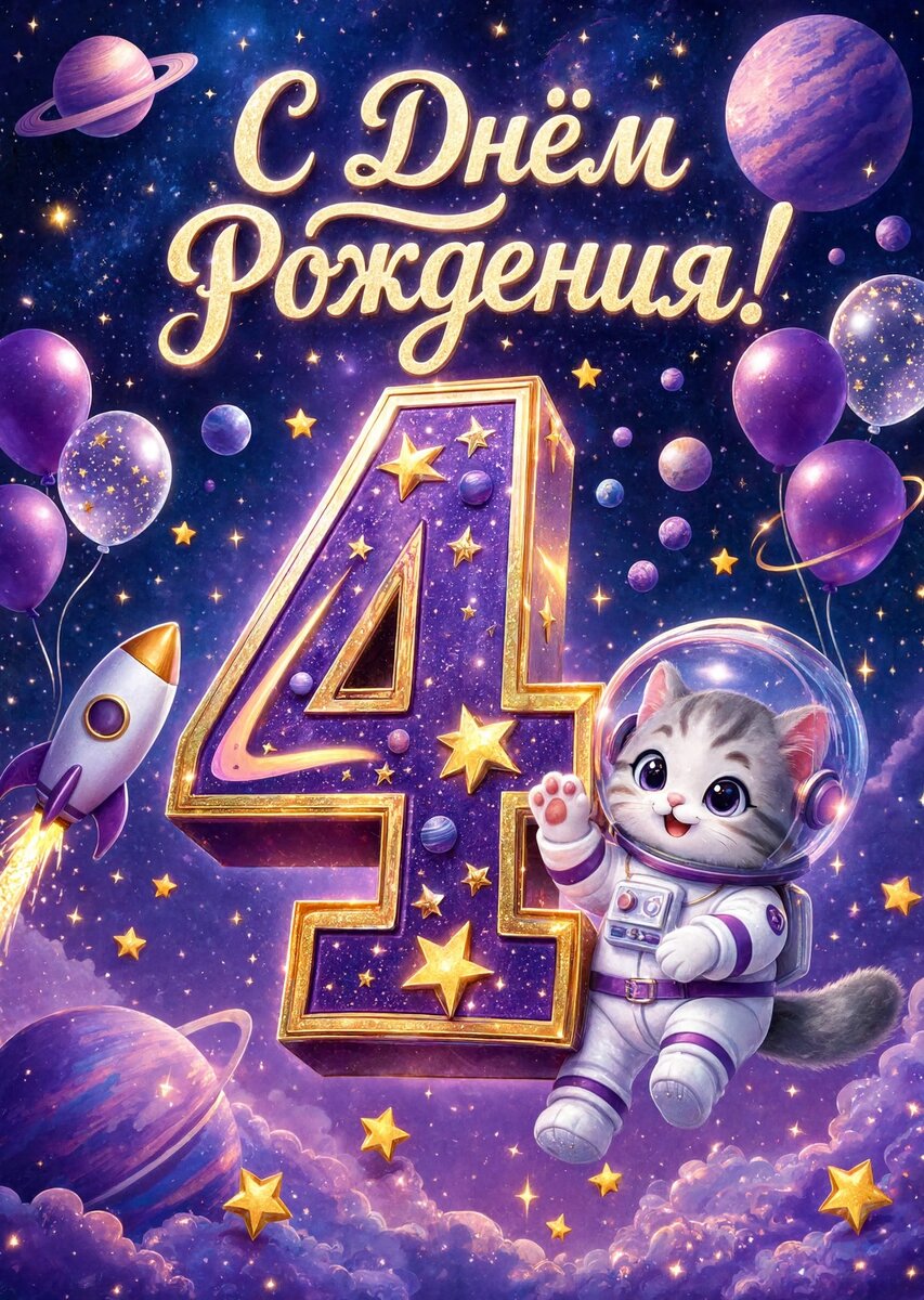 Открытка С Днём Рождения Девочке #41