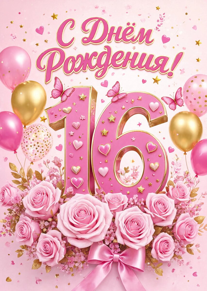 Открытка С Днём Рождения Девочке #49
