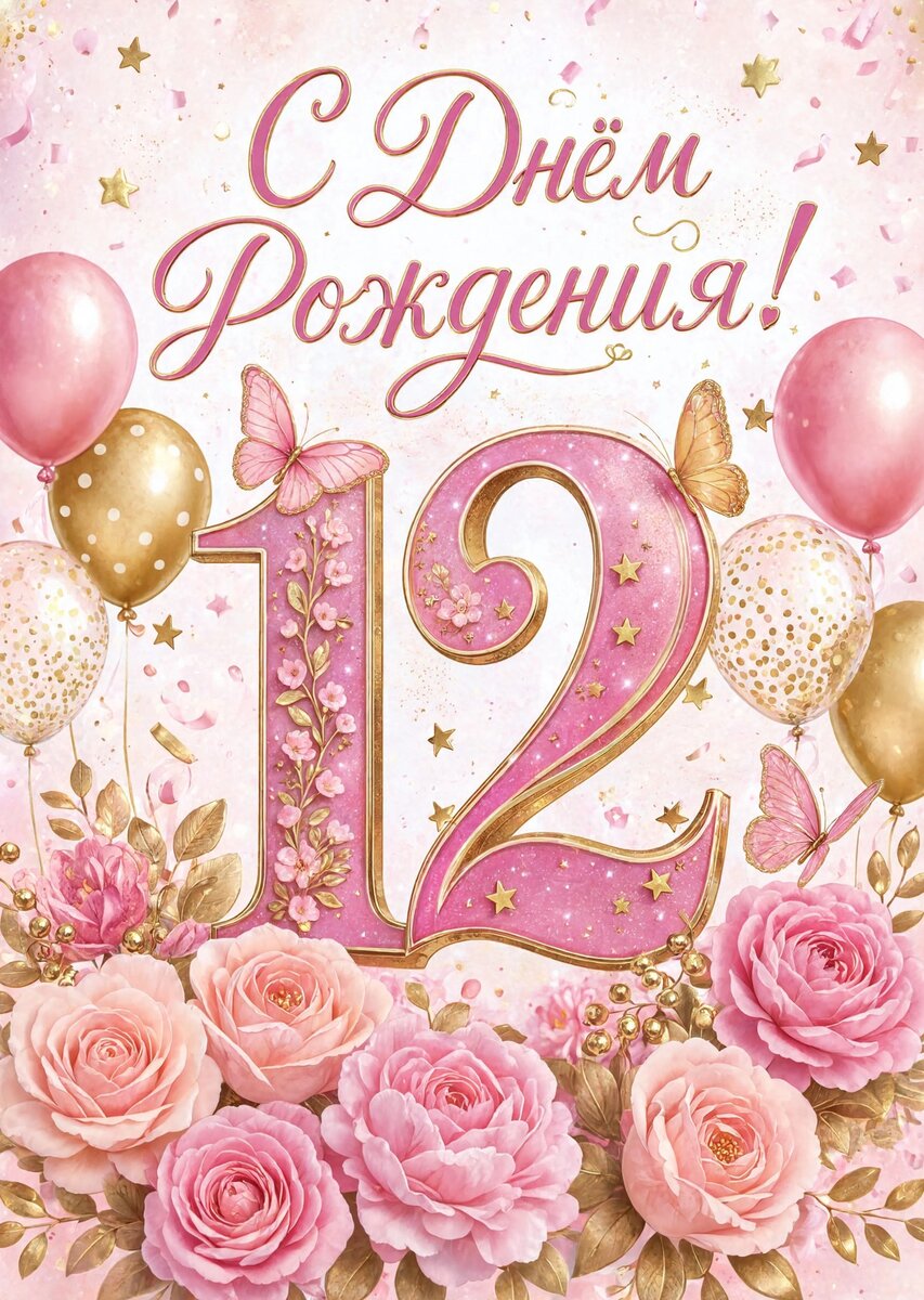 Открытка С Днём Рождения Девочке #53