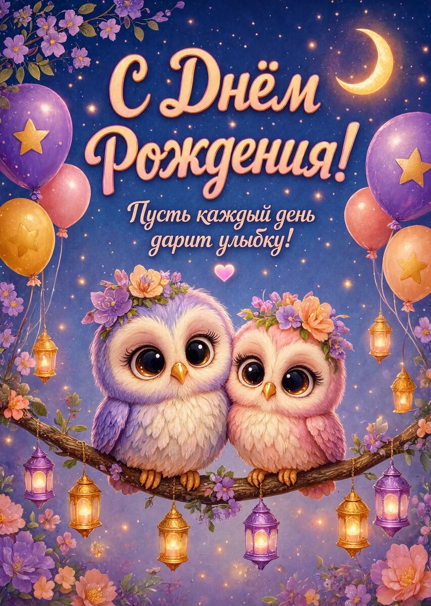 Открытка С Днём Рождения Девочке #64
