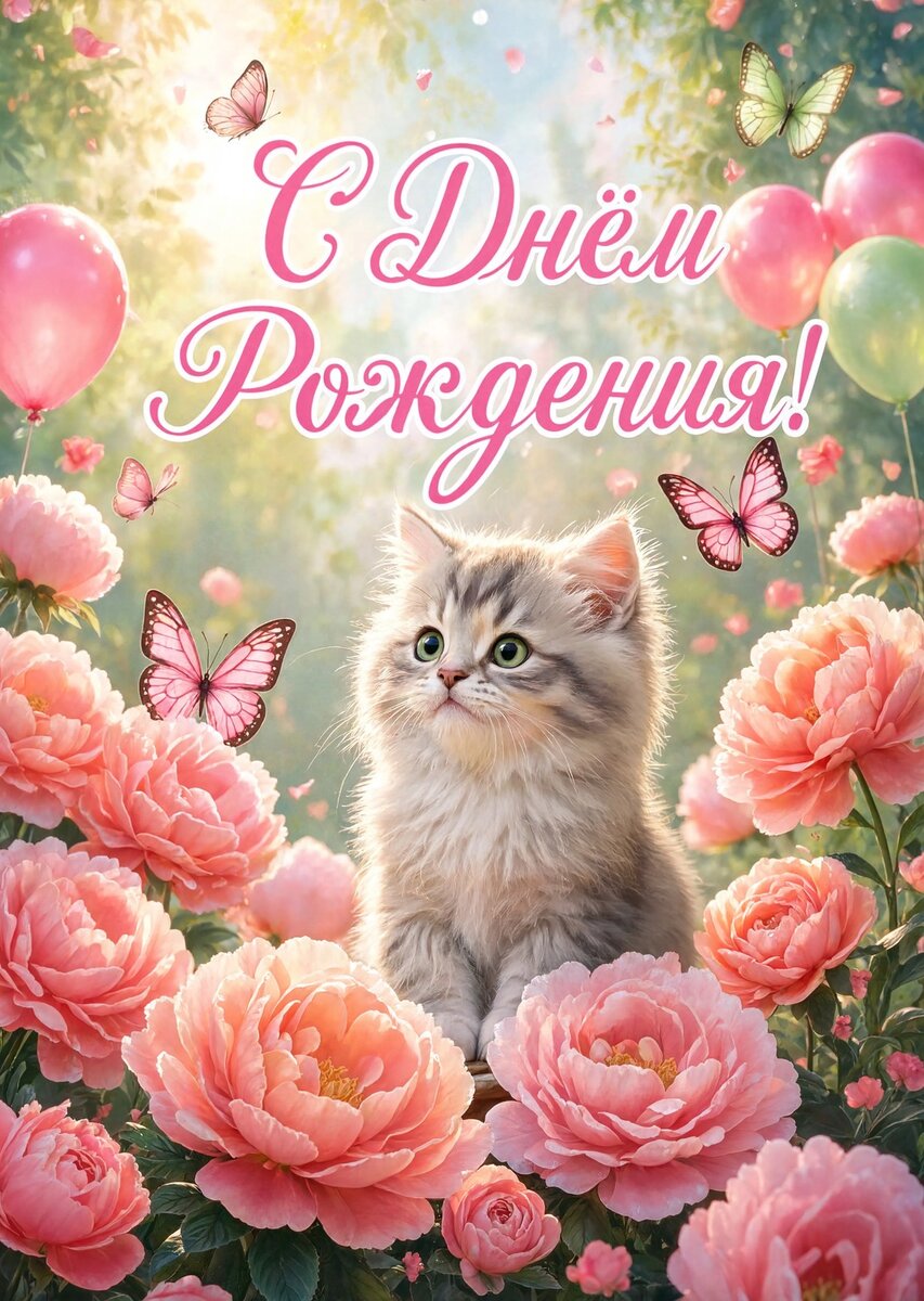Открытка С Днём Рождения Девочке #76