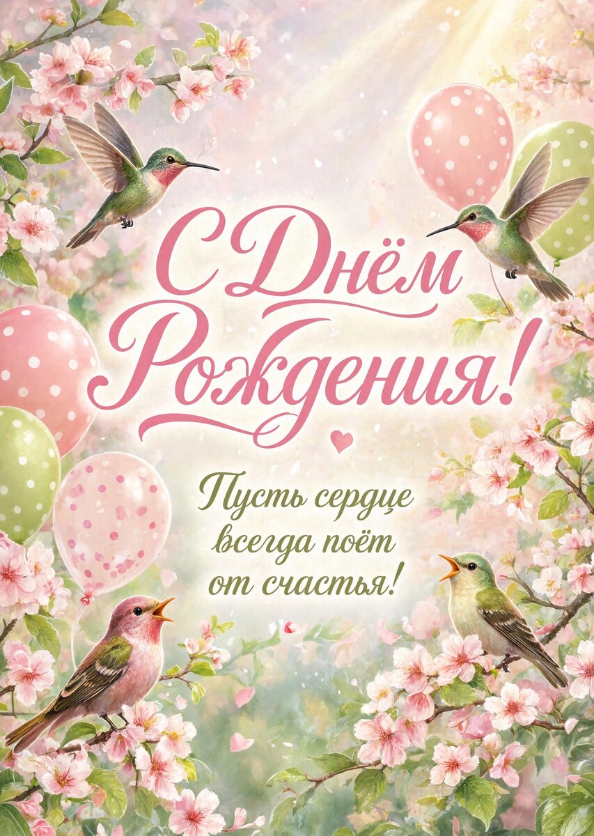 Открытка С Днём Рождения Девочке #77