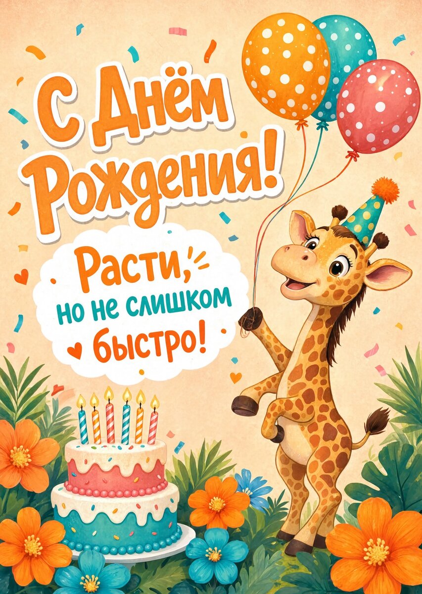 Открытка С Днём Рождения Девочке #78
