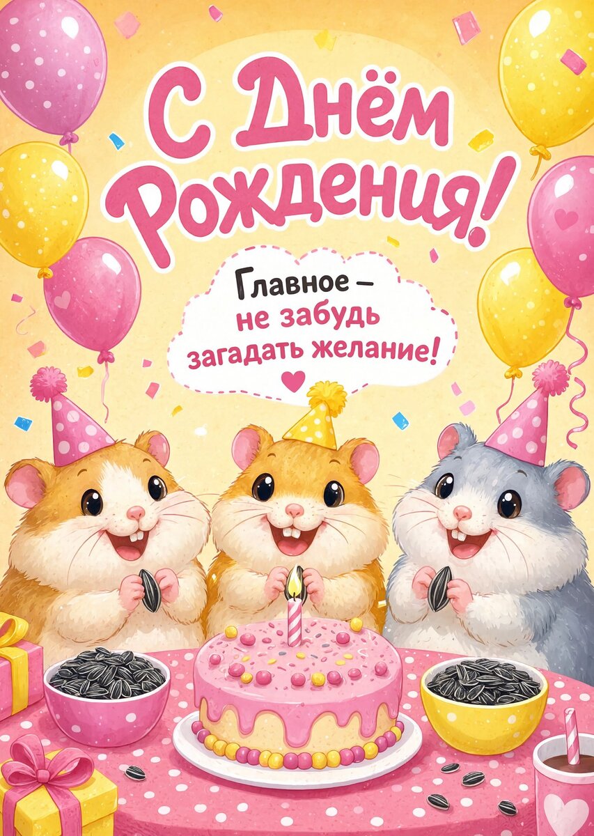 Открытка С Днём Рождения Девочке #85