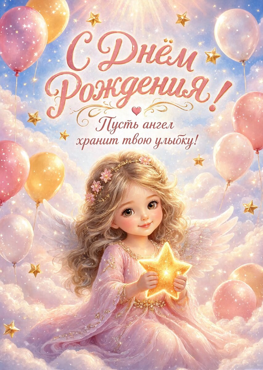 Открытка С Днём Рождения Девочке #92