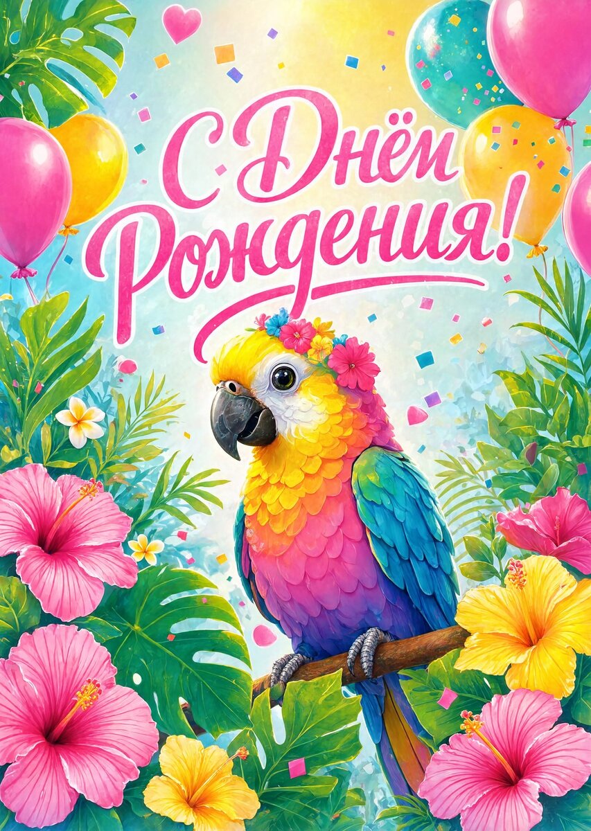 Открытка С Днём Рождения Девочке #93