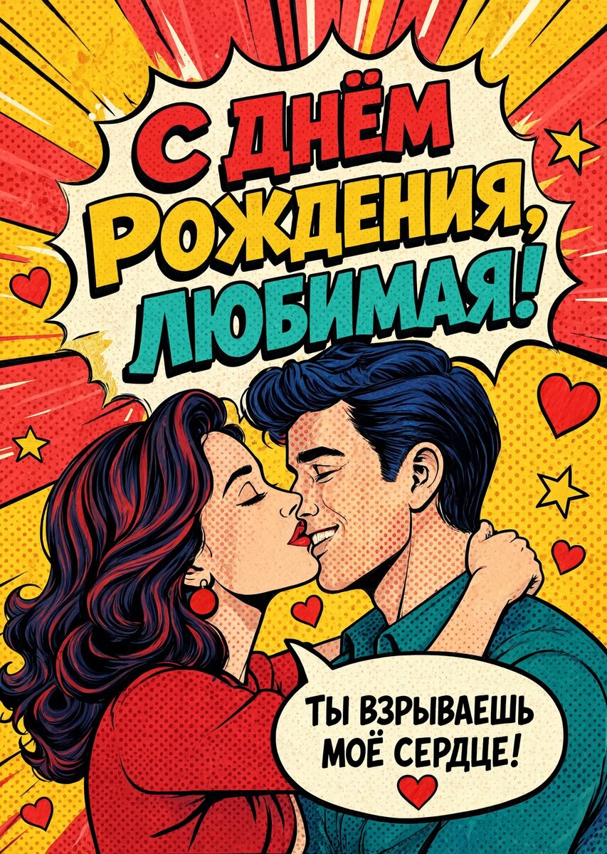 Открытка "С Днём Рождения Девушке" #20