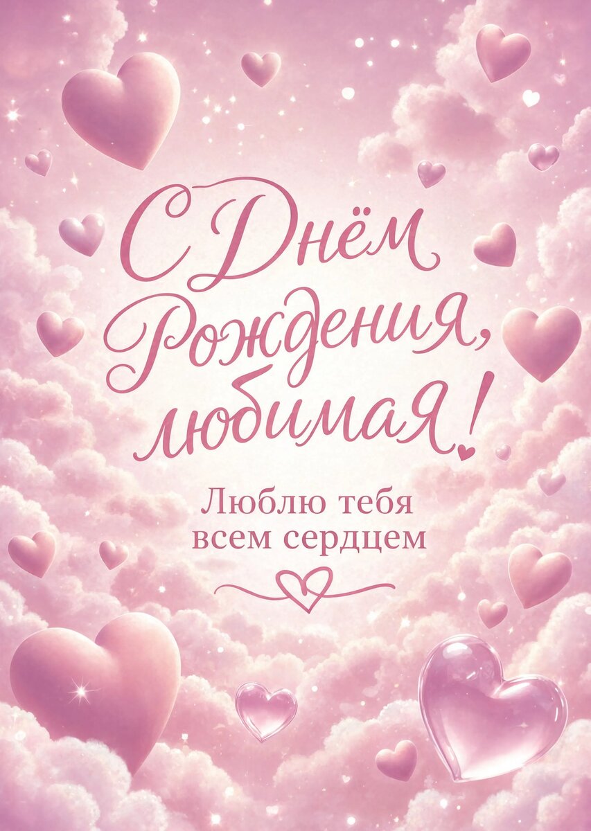 Открытка "С Днём Рождения Девушке" #24