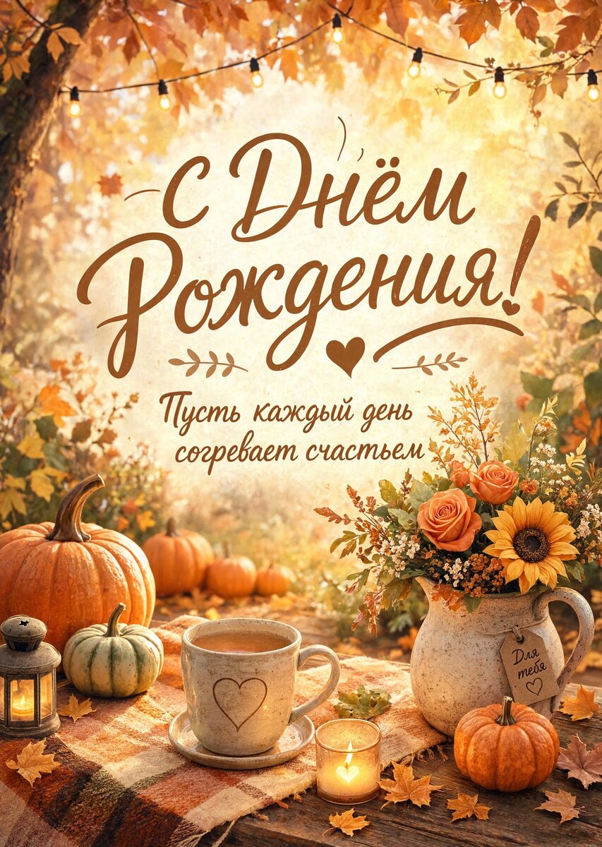 Открытка "С Днём Рождения Девушке" #50