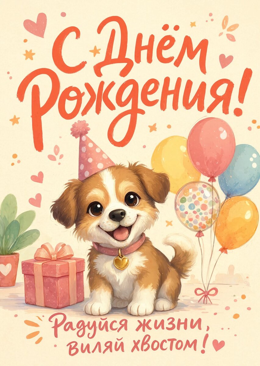 Открытка "С Днём Рождения Девушке" #51