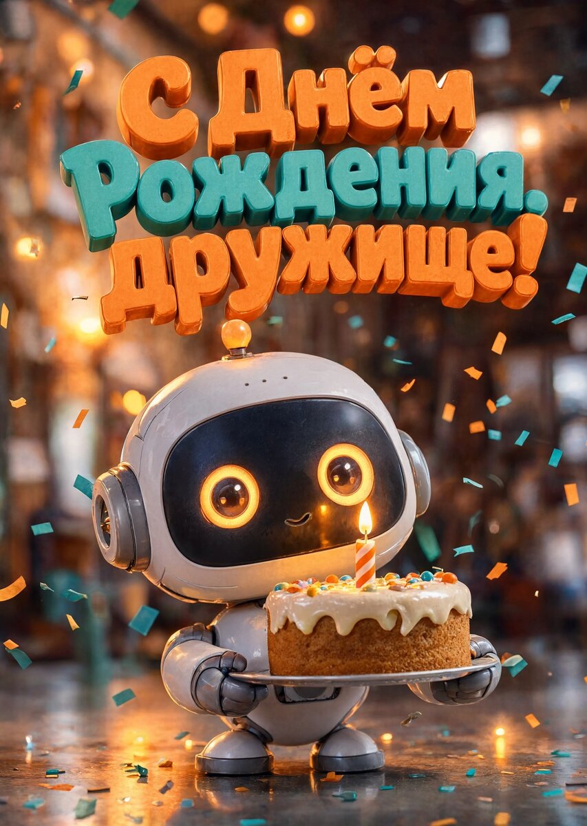 Открытка "С днем рождения другу" #43