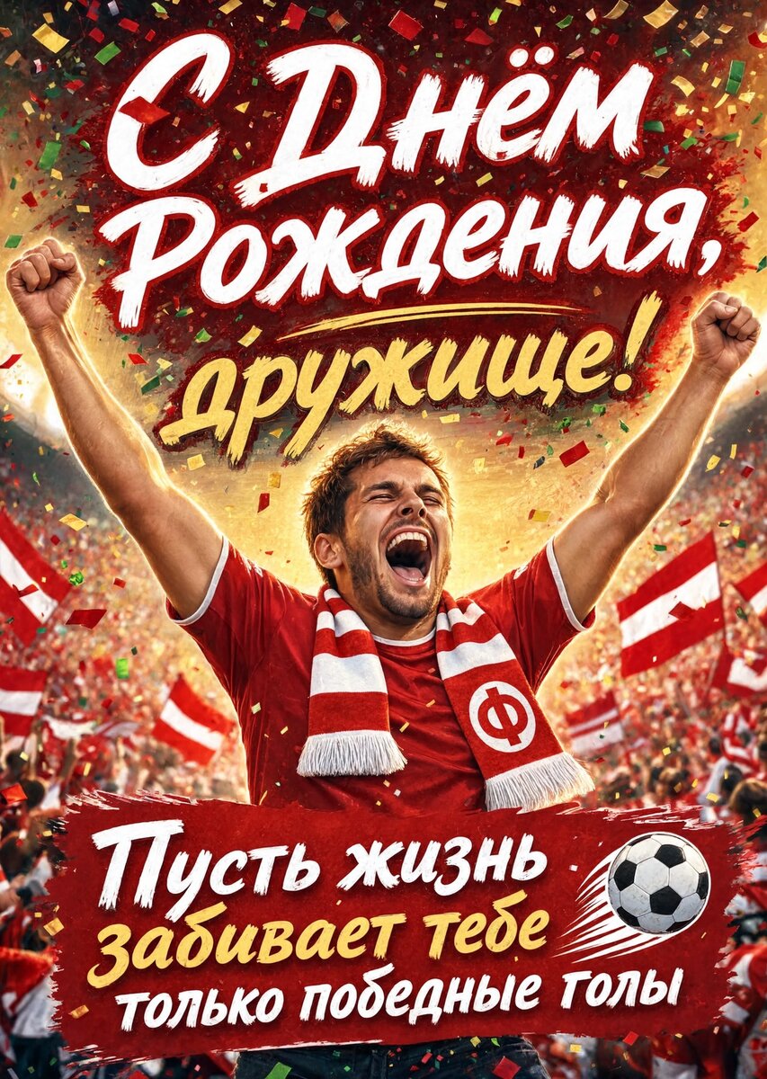 Открытка "С днем рождения другу" #69